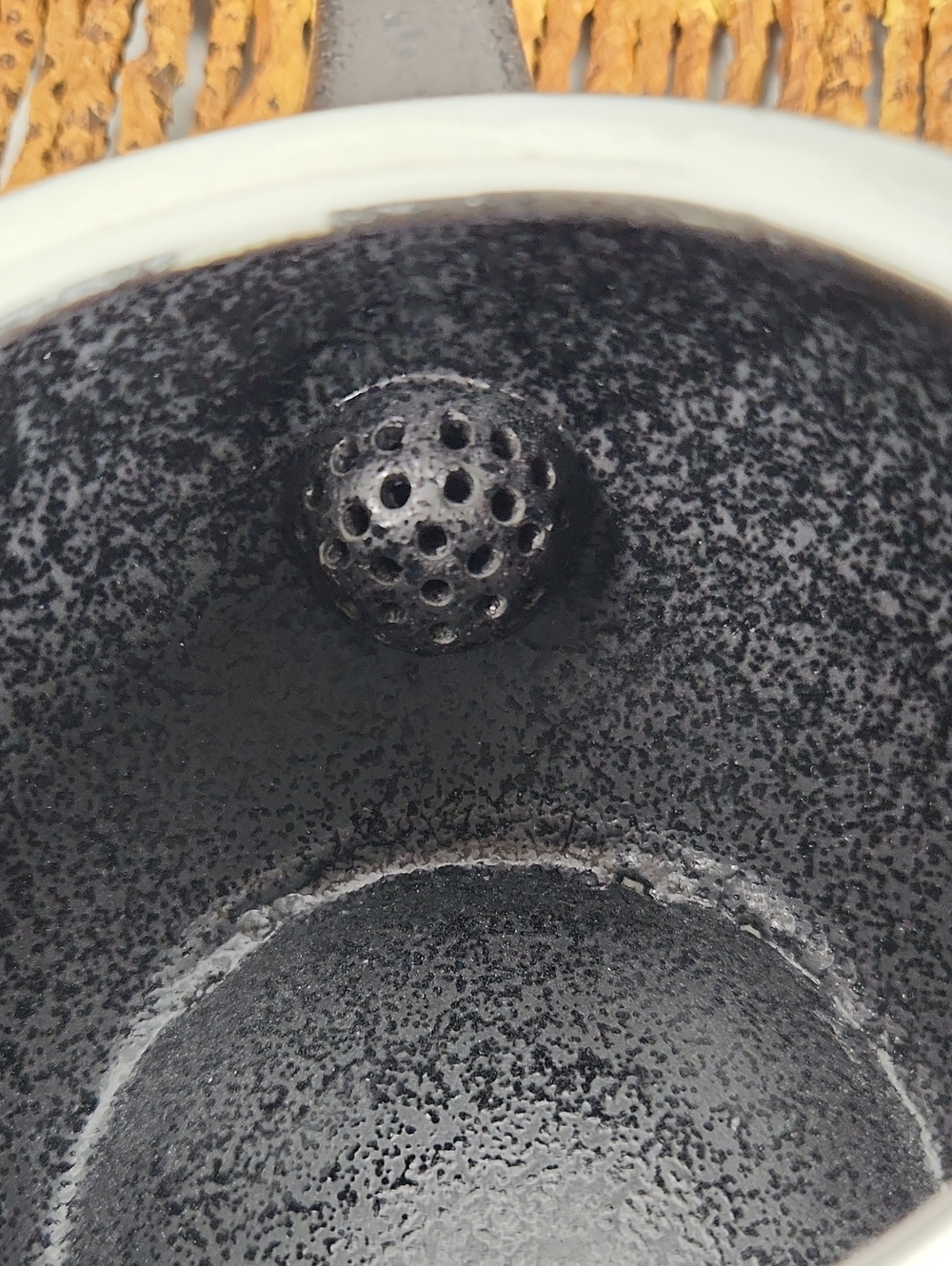 New Japanese Kyusu Tea Pot + 5 Tea Cups Matte Black Unused - Picture 7 of 11